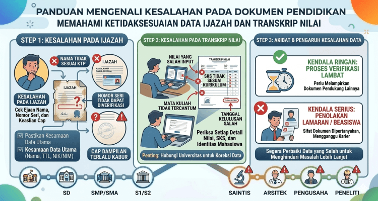 Kesalahan yang Sering Terjadi pada Dokumen Pendidikan, jasa ijazah, ijazah resmi https://infopendidikan.org/