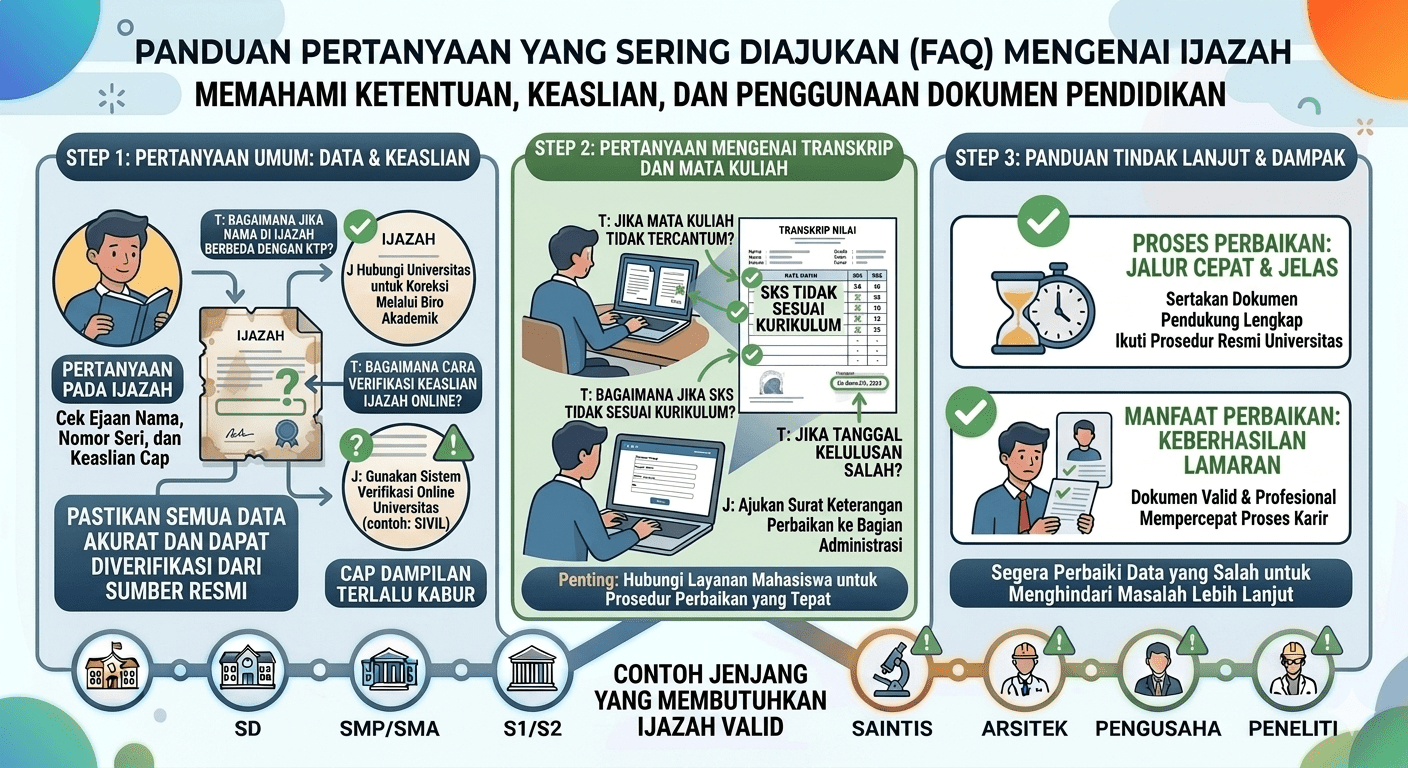Kesalahan yang Sering Terjadi pada Dokumen Pendidikan, jasa ijazah, ijazah resmi https://infopendidikan.org/