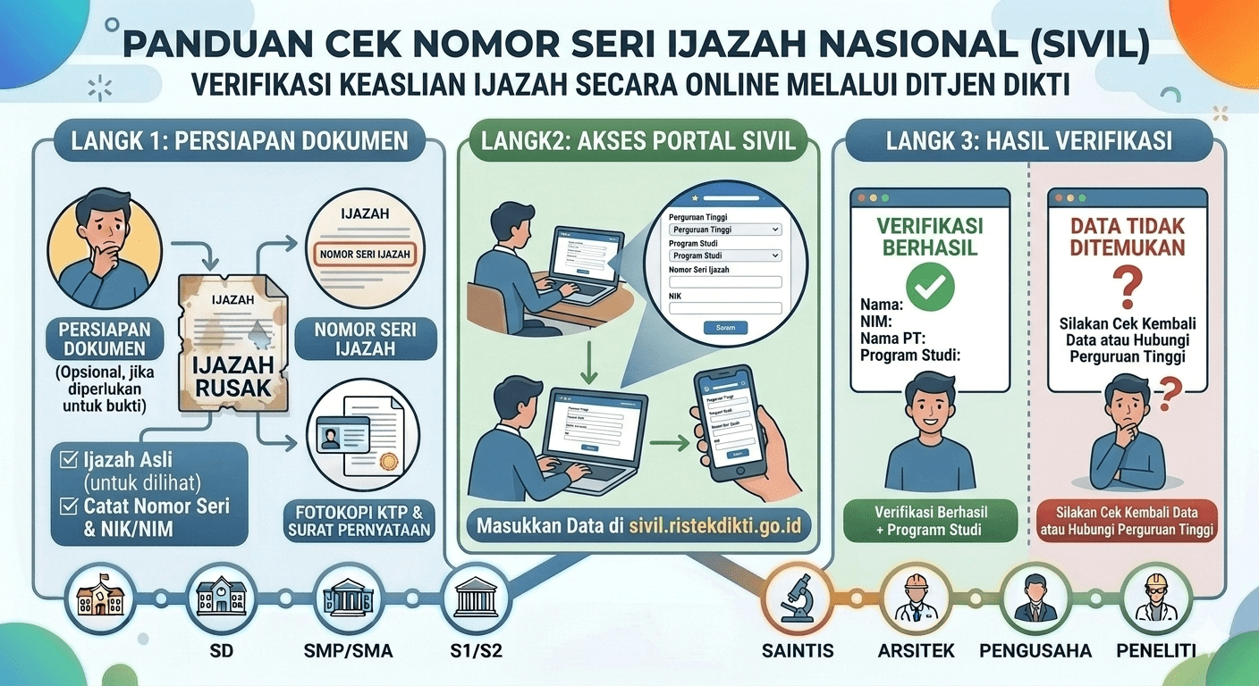cek nomor seri ijazah, Cara Mengurus Ijazah Hilang, jasa ijazah, ijazah resmi https://infopendidikan.org/ cara verifikasi ijazah resmi